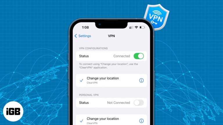 How to setup vpn connection on iphone