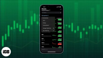 How To Manage Multiple Watchlists In Stocks On IPhone - IGeeksBlog