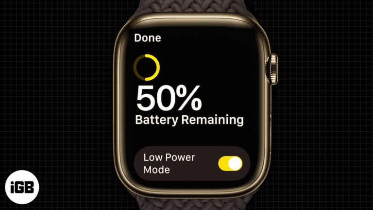 How to use low power mode on apple watch