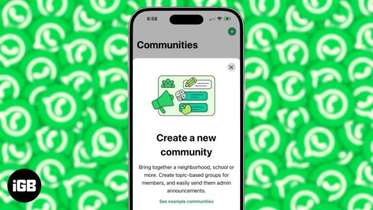 WhatsApp Communities on iPhone