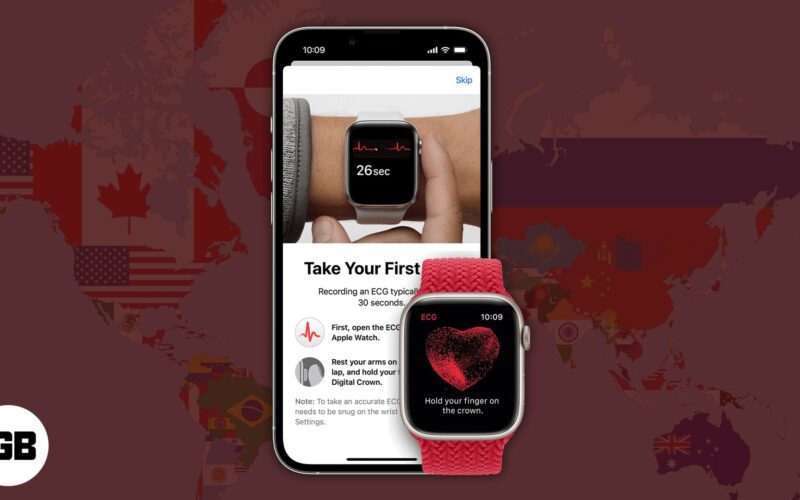 List of countries that support ecg on apple watch