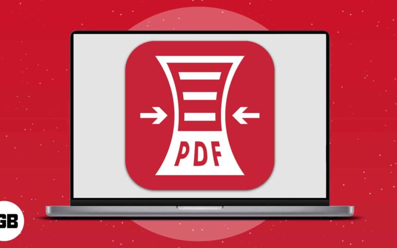 How to compress a pdf document on mac