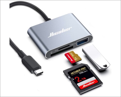  Beikell Dual USB 3.0 and USB-C Memory Card Reader