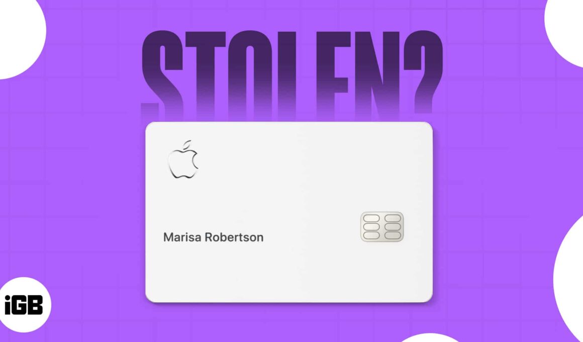 What to do if your apple card gets lost or stolen