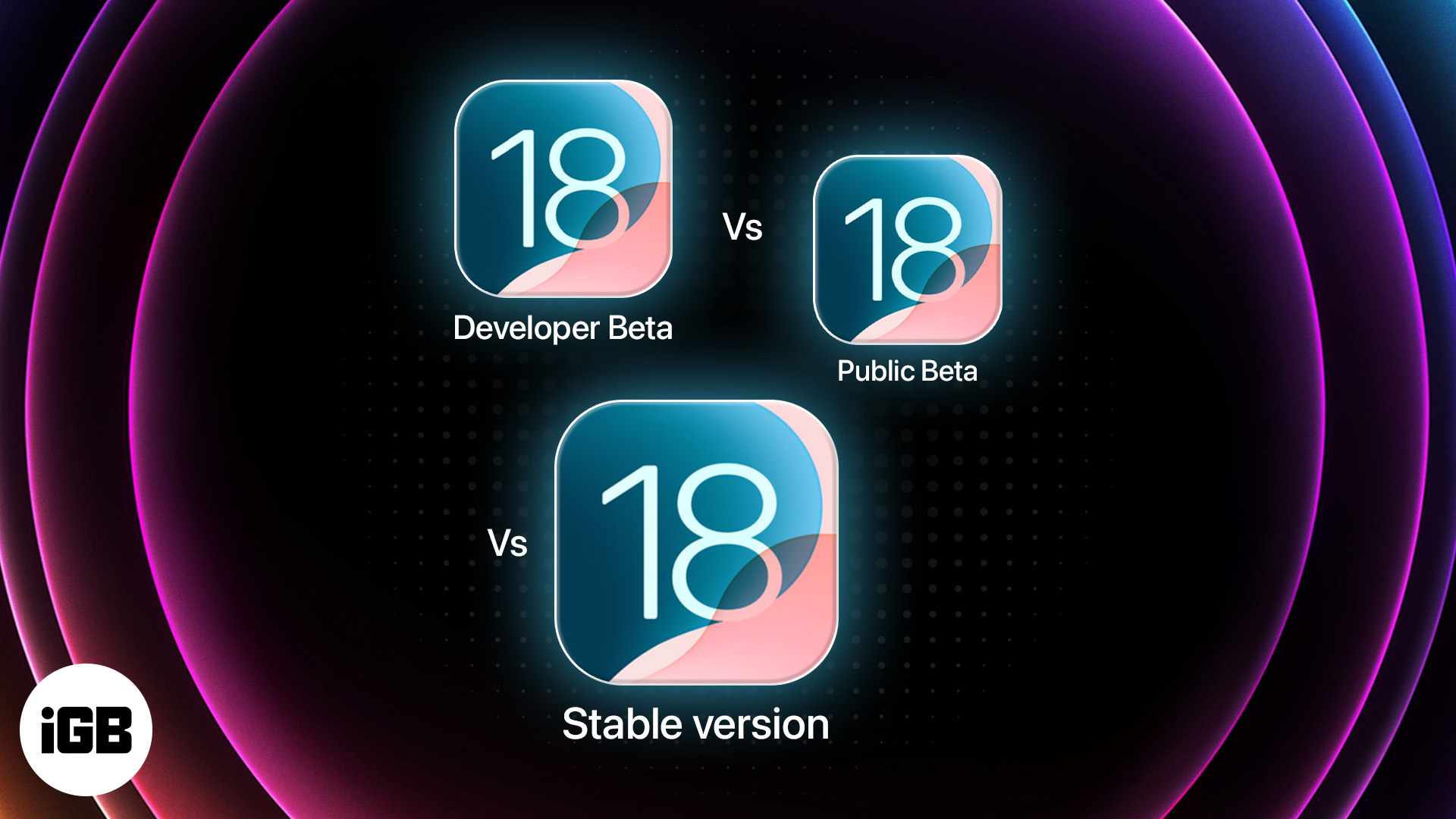 Apple Developer Beta vs Public Beta vs Stable version