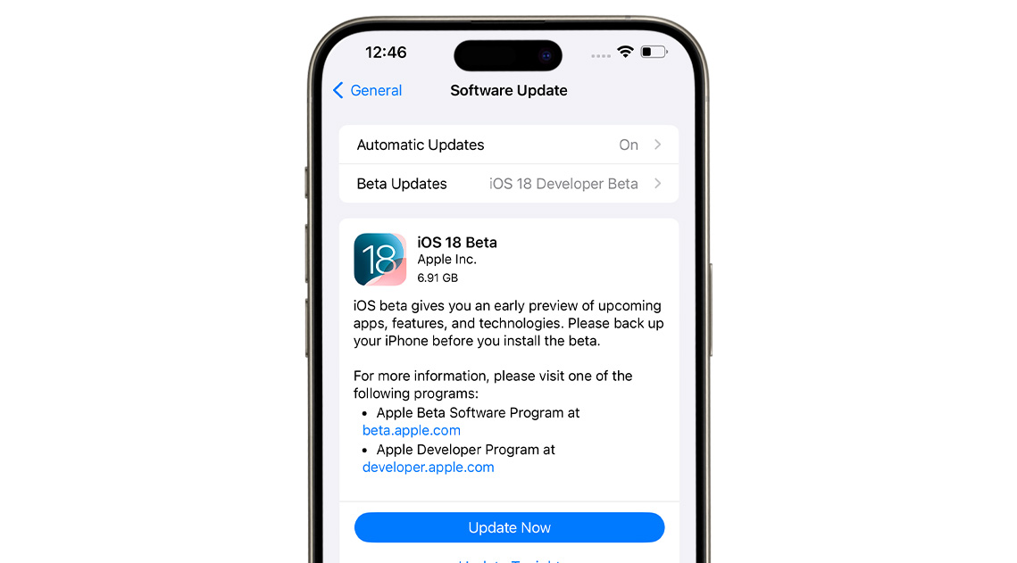 Apple iOS 18 Developer Beta