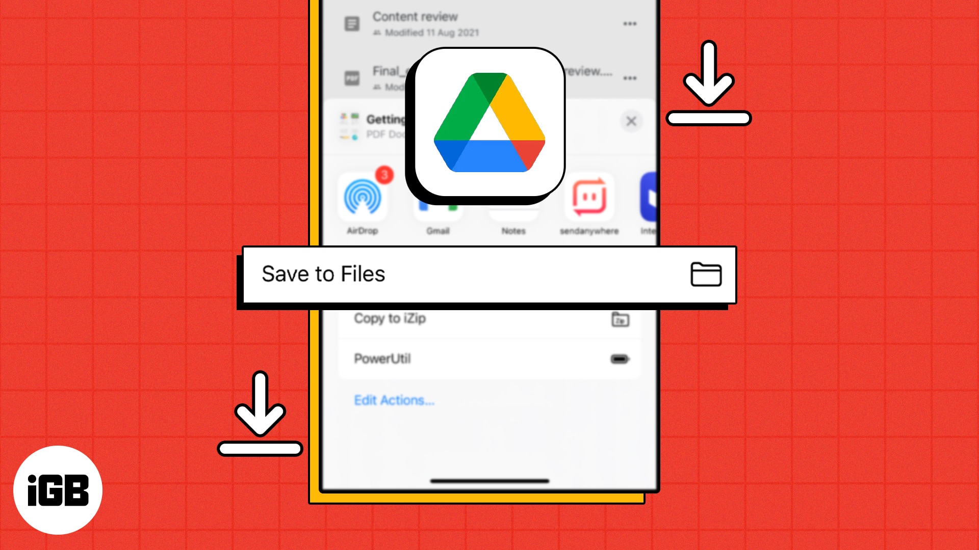 How to download files from Google Drive to iPhone or iPad