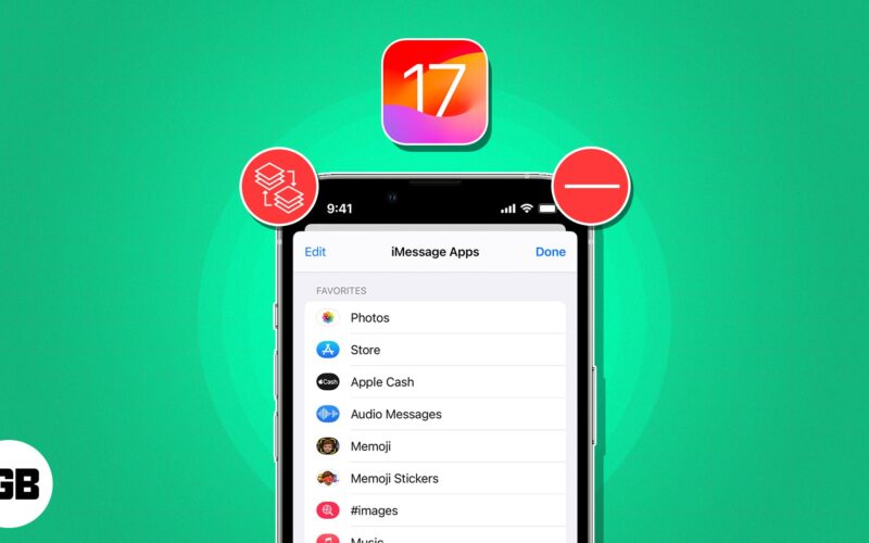 Rearrange or delete imessage apps on iphone