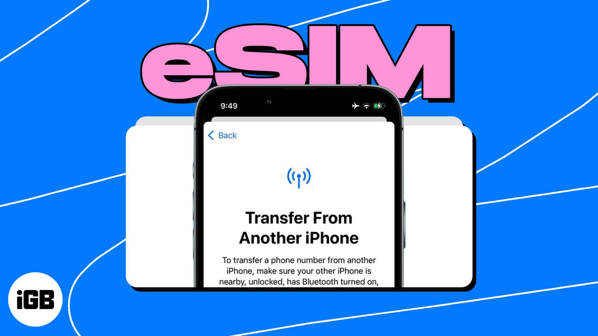 How to transfer esim to new iphone