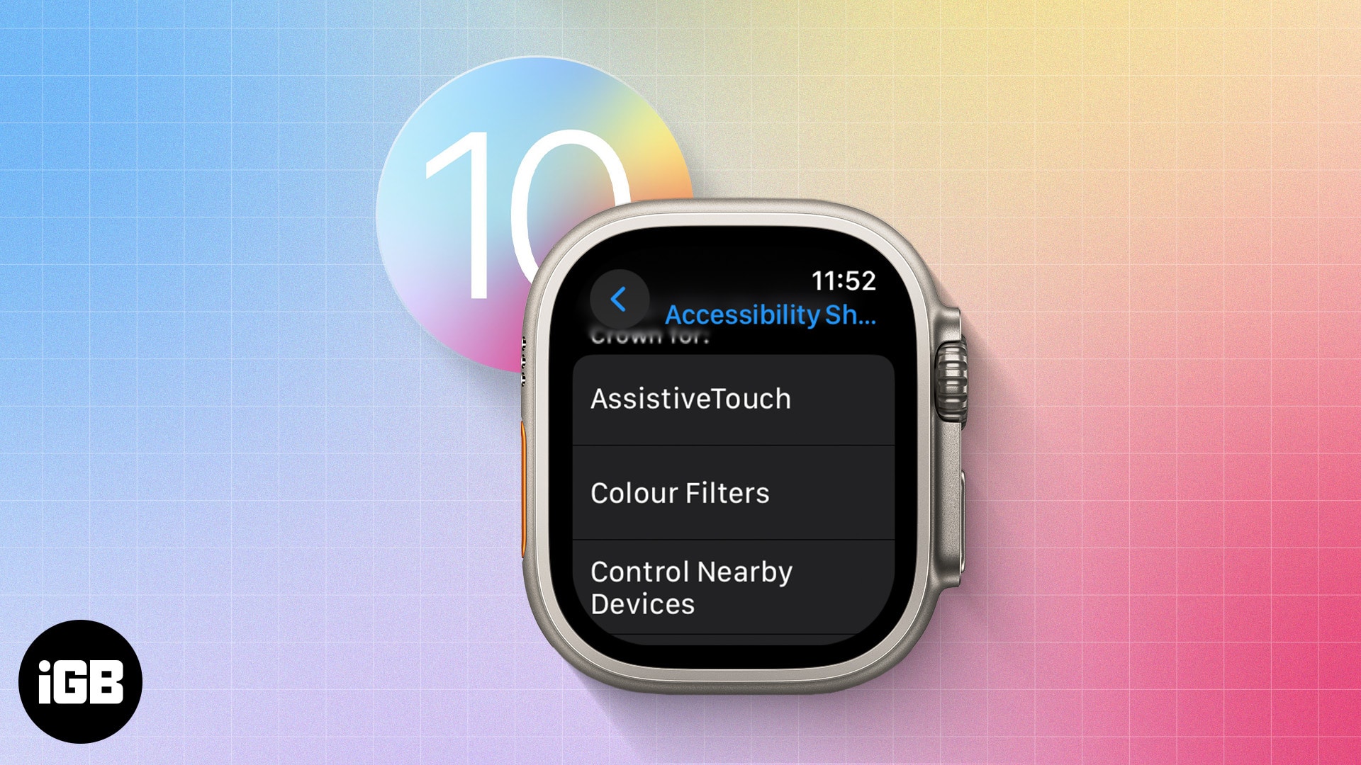 How to use accessibility shortcut on apple watch