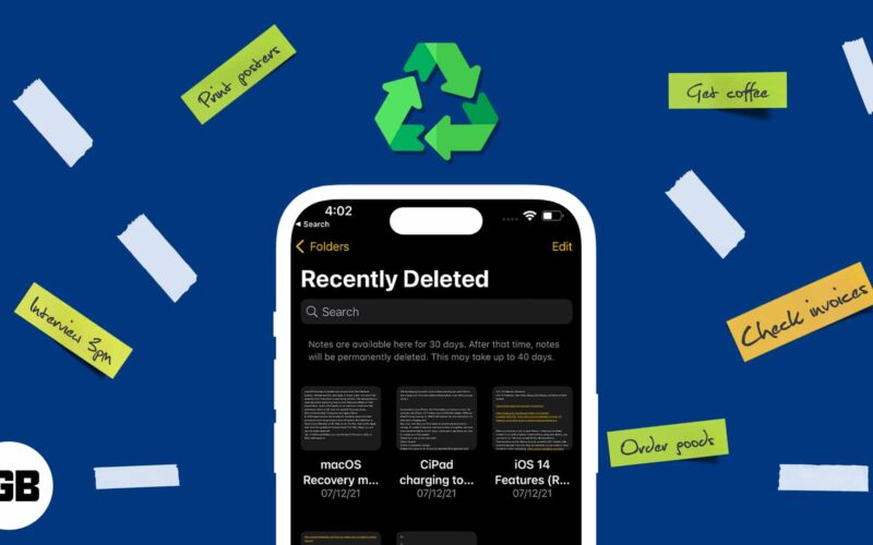 Recover deleted notes on iphone ipad mac