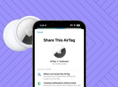 How to share an AirTag with other people.