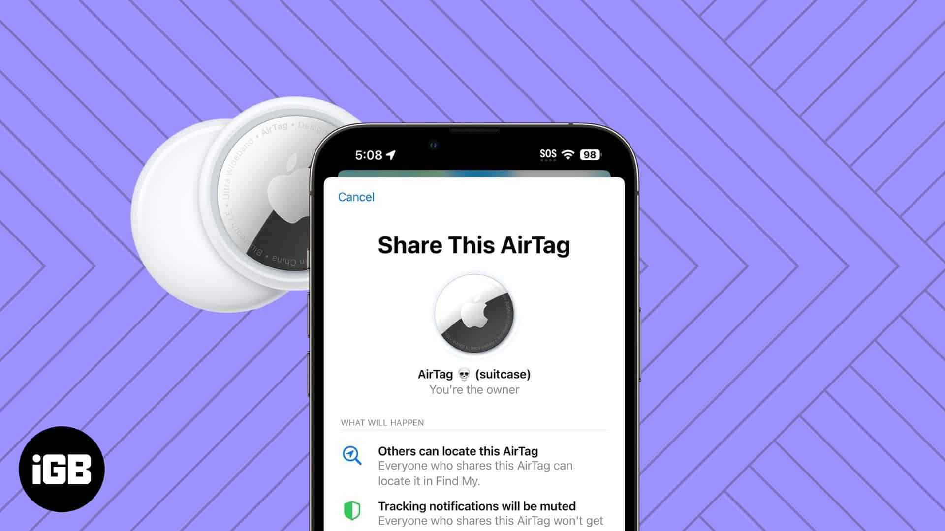 How to share an AirTag with other people