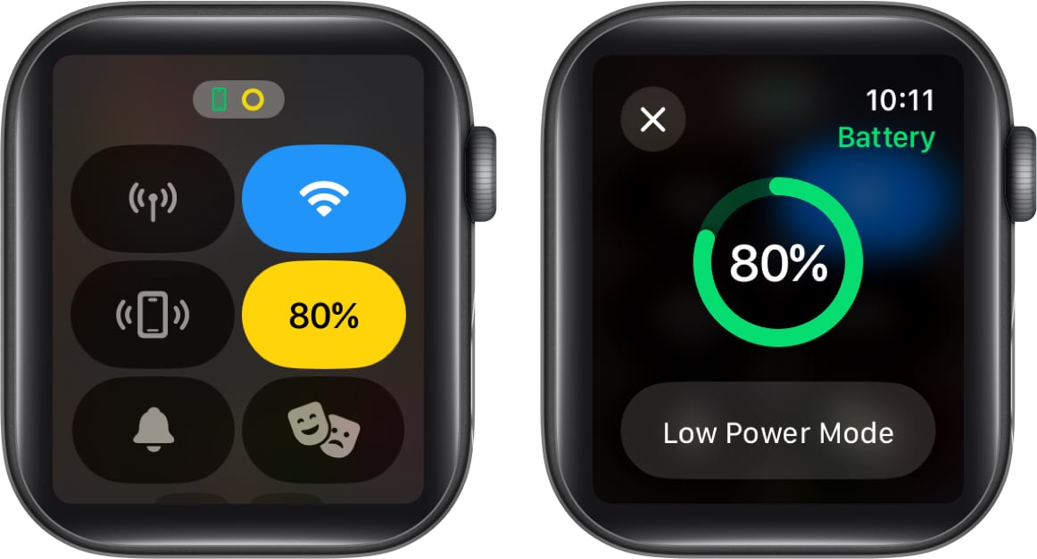 Turn off Low Power Mode on Apple Watch