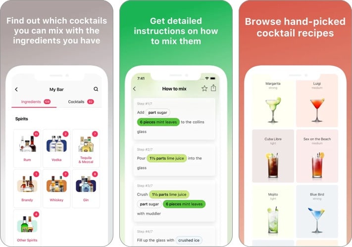 Cocktail Flow Drink Recipes iOS app