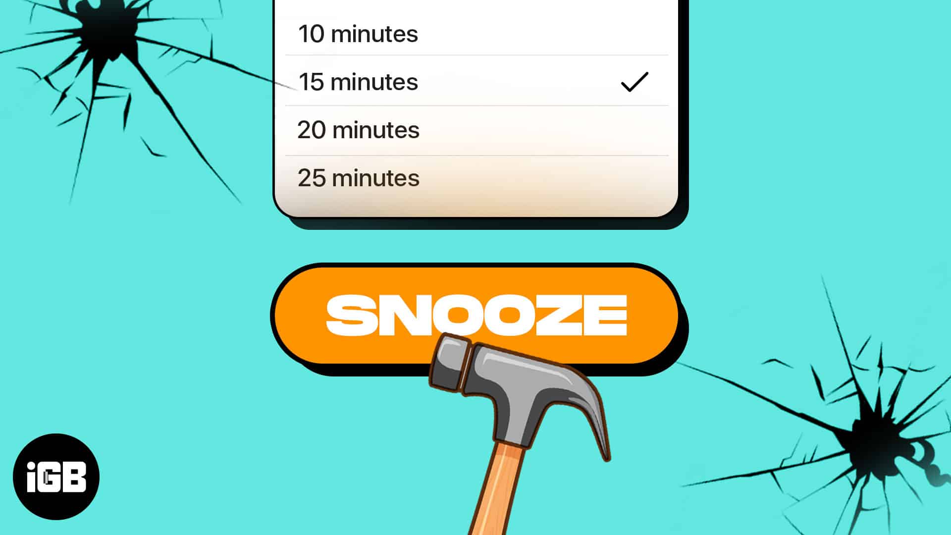 How to change snooze time on iphone 1