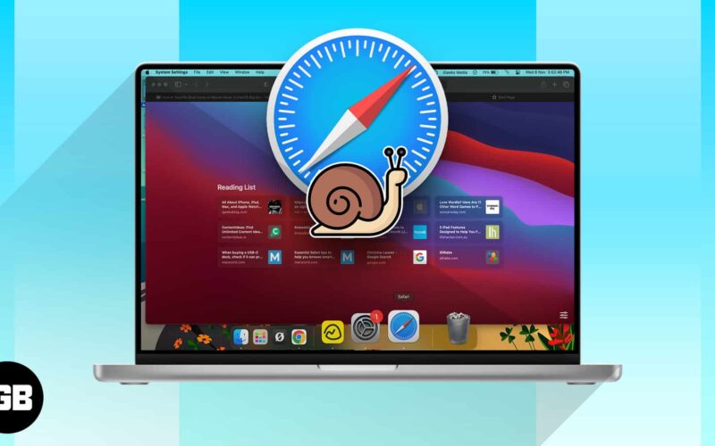 How to fix safari running slow on mac