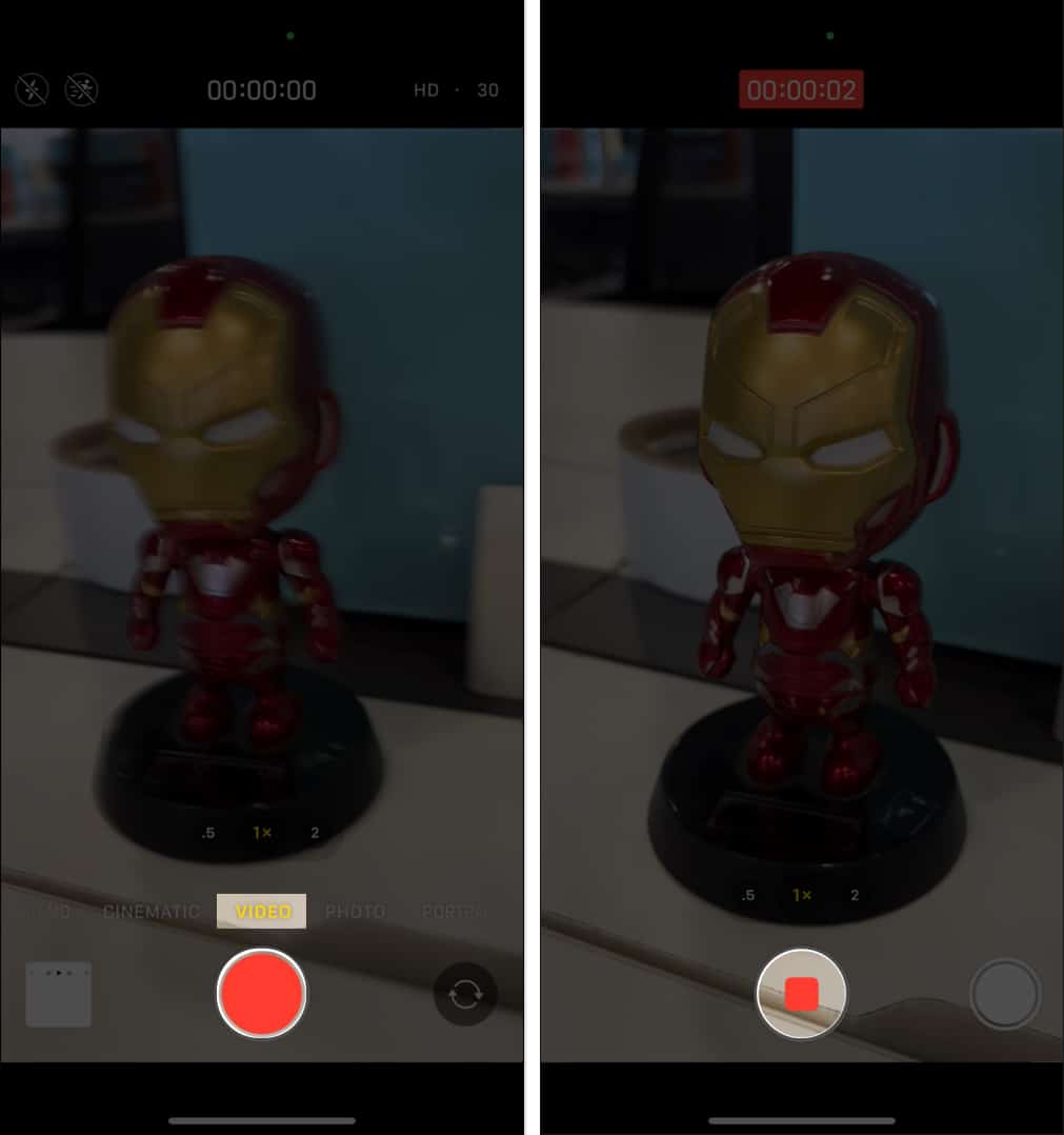 Play and Pause recording in Camera app