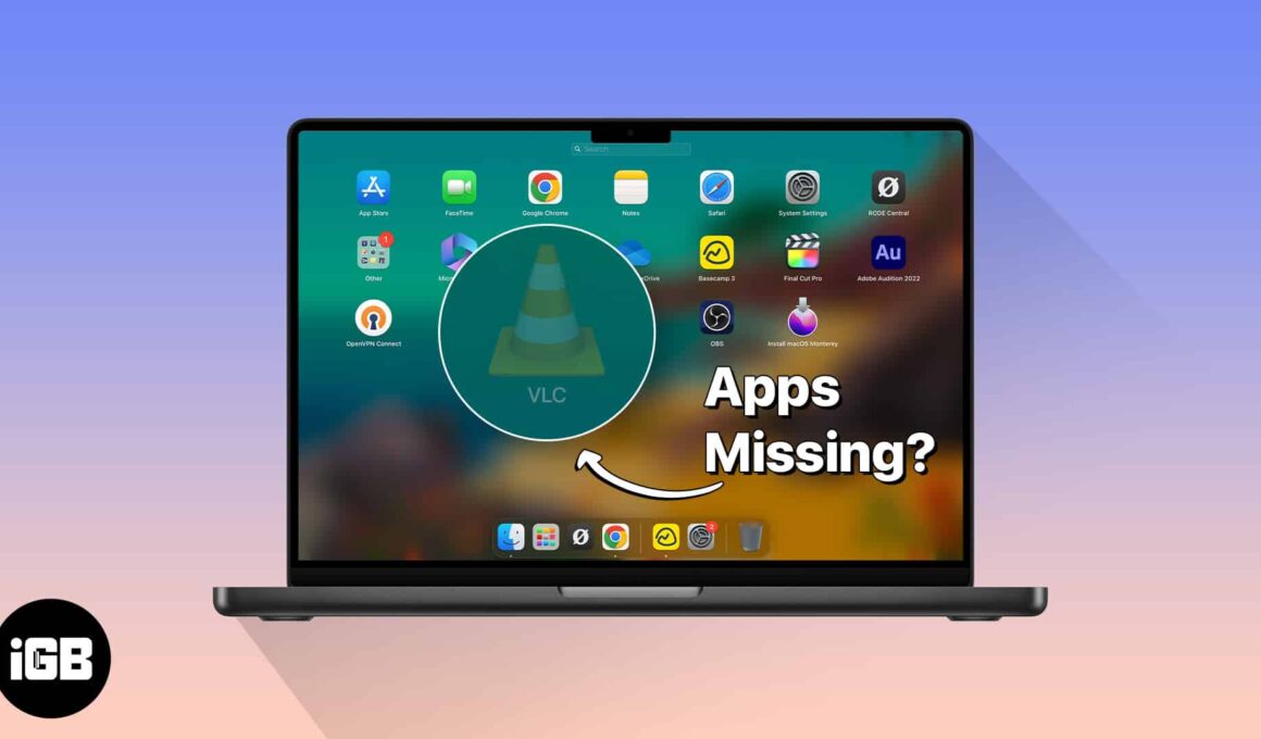 Apps missing from launchpad on mac