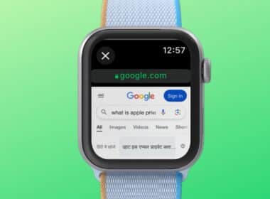 Browse the web on Apple Watch.