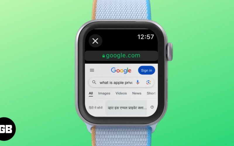 Browse the web on Apple Watch