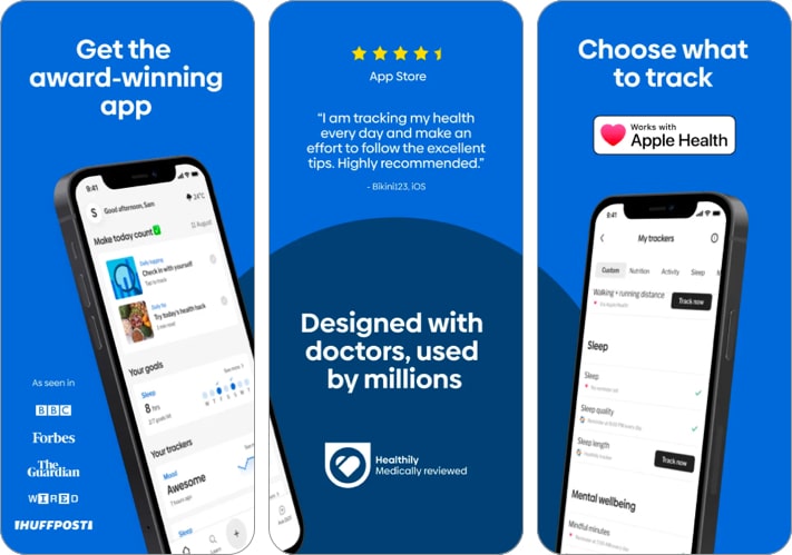 Healthily best AI-based health app