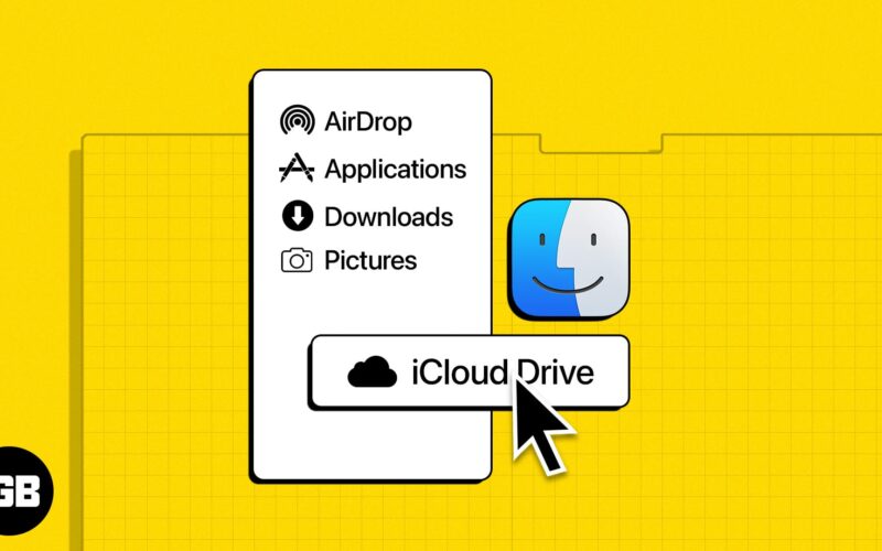 How to add icloud drive to finder sidebar on mac