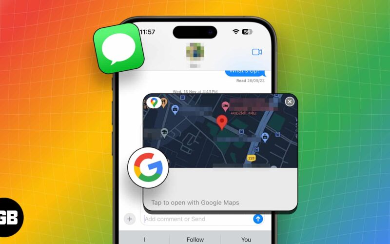 How to share location in imessage using google maps on iphone