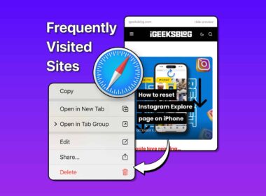 How to delete frequently visited sites in safari on iphone or ipad