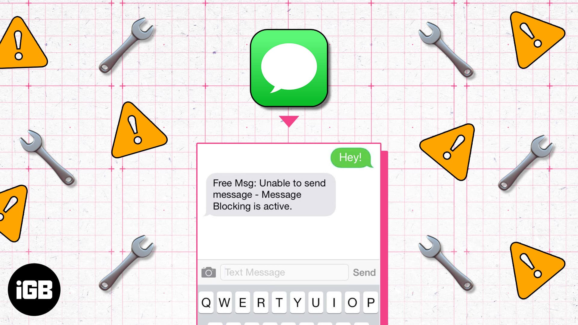 How to fix message blocking is active error on iphone