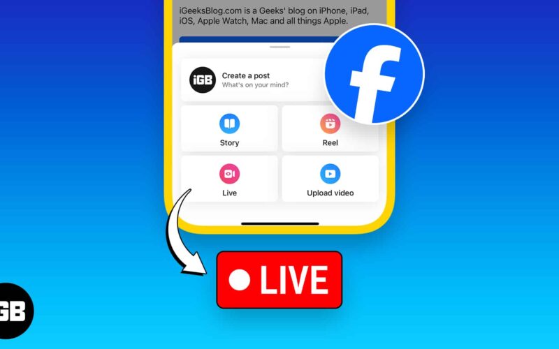 How to go live on facebook on iphone ipad