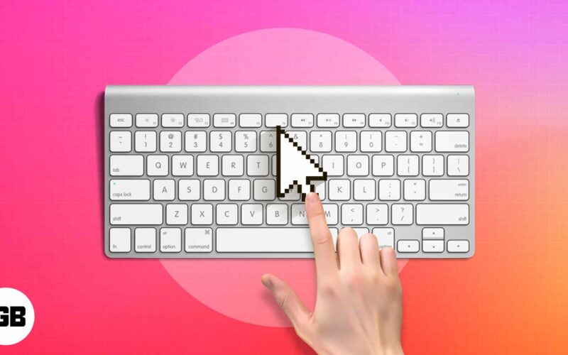 How to move mouse pointer using the keyboard on mac