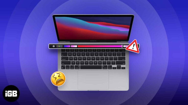 Macbook pro touch bar not working