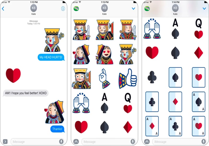Solitaire-iMessage-game-for-iPhone-iPad