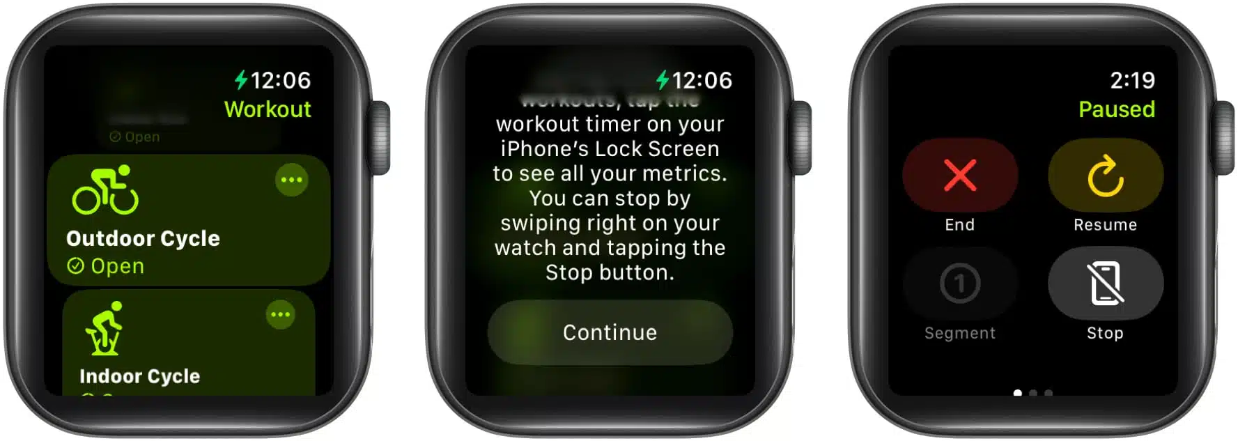 Apple watch clearance indoor cycling