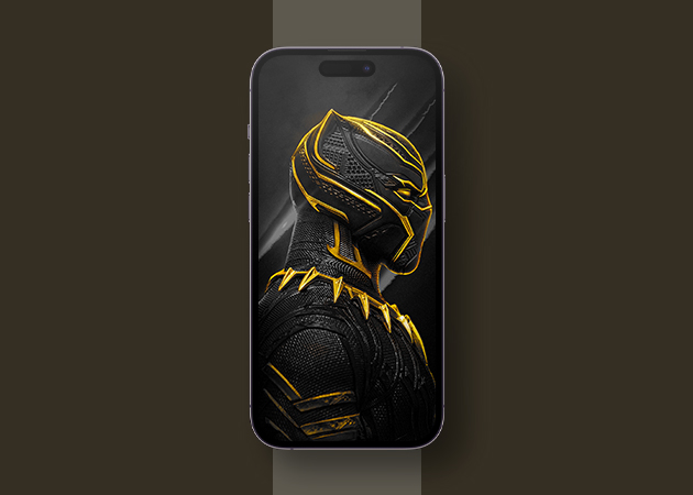 Black Panther iPhone wallpaper