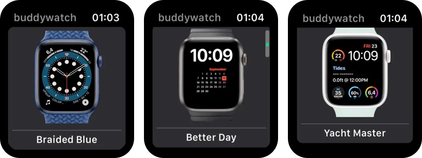 Buddywatch Apple Watch face app