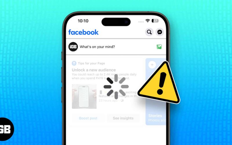 Facebook not working on iphone and ipad