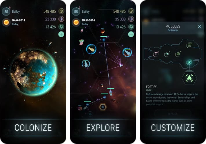 Hades Star game for iPhone and iPad