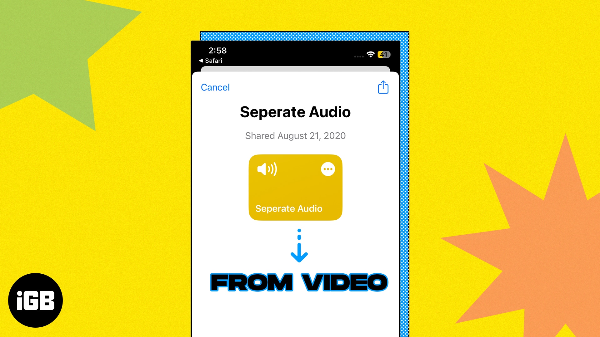How to extract audio from video on iPhone and iPad for free