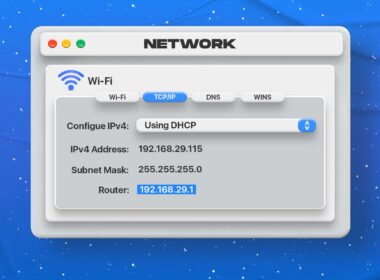 How to find a router ip address on mac