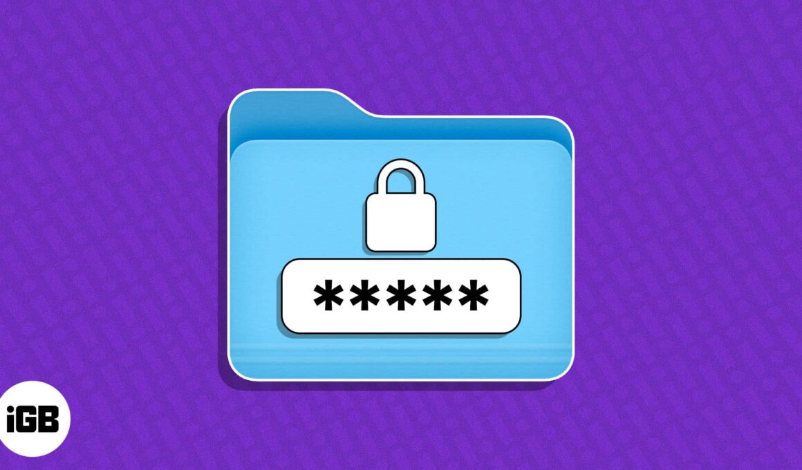 How to password protect folders on mac