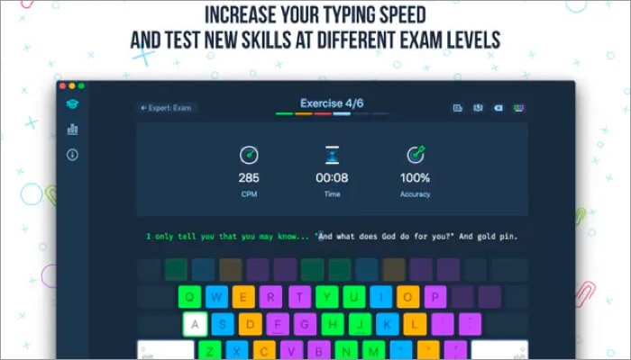 Master of Typing with typing app on Mac