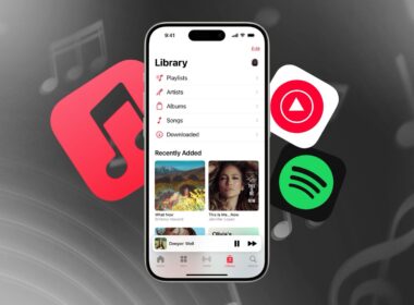 Music streaming apps for iPhone.