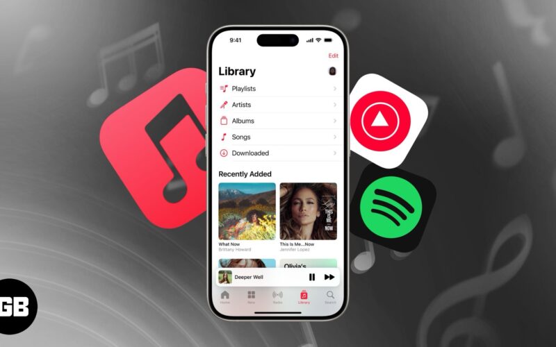 Music streaming apps for iPhone