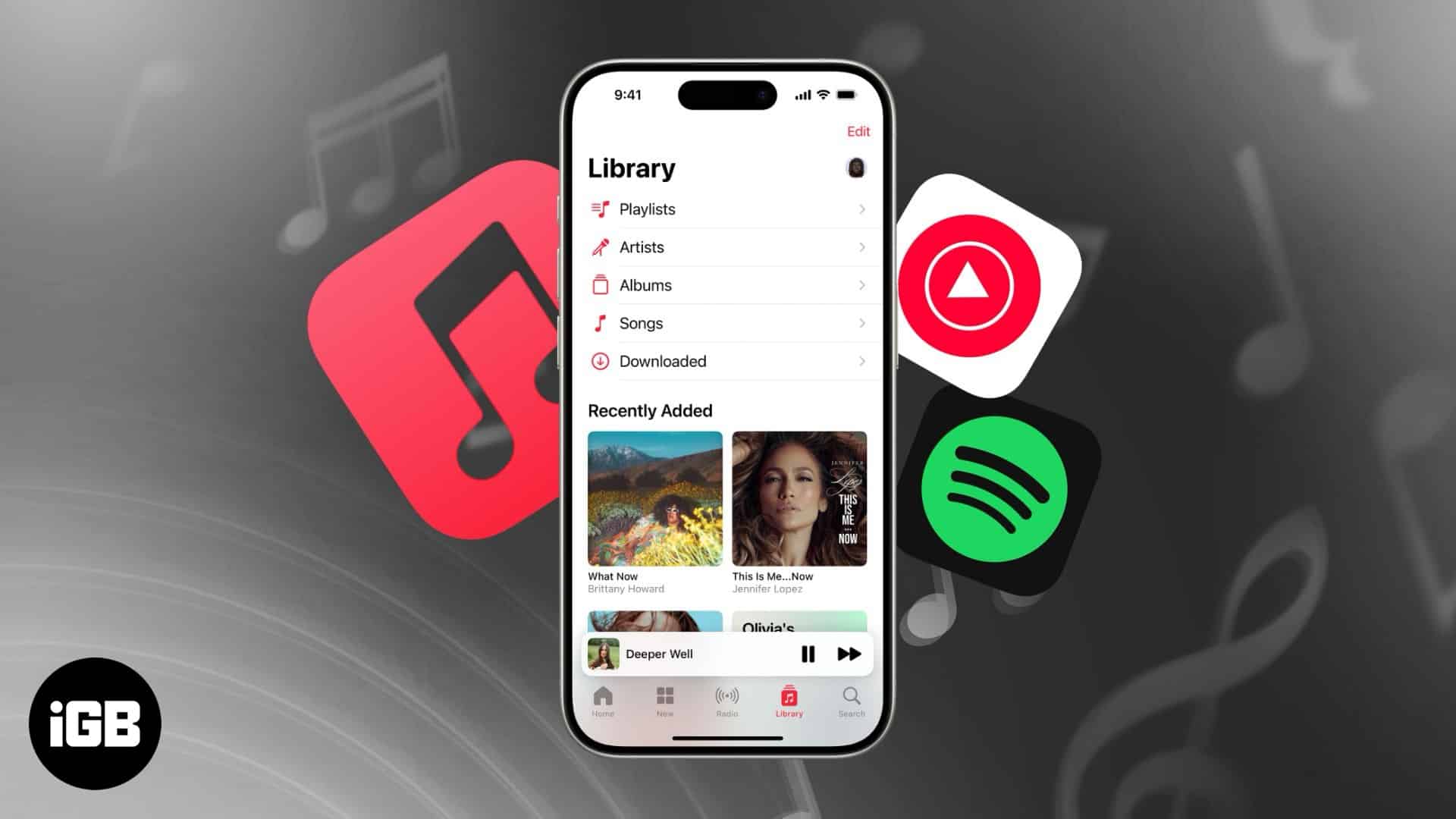 Music streaming apps for iPhone