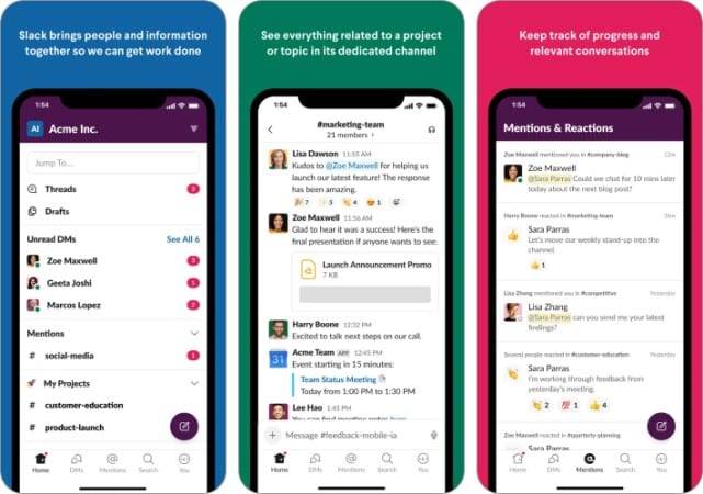 Slack Digital Marketing iOS App