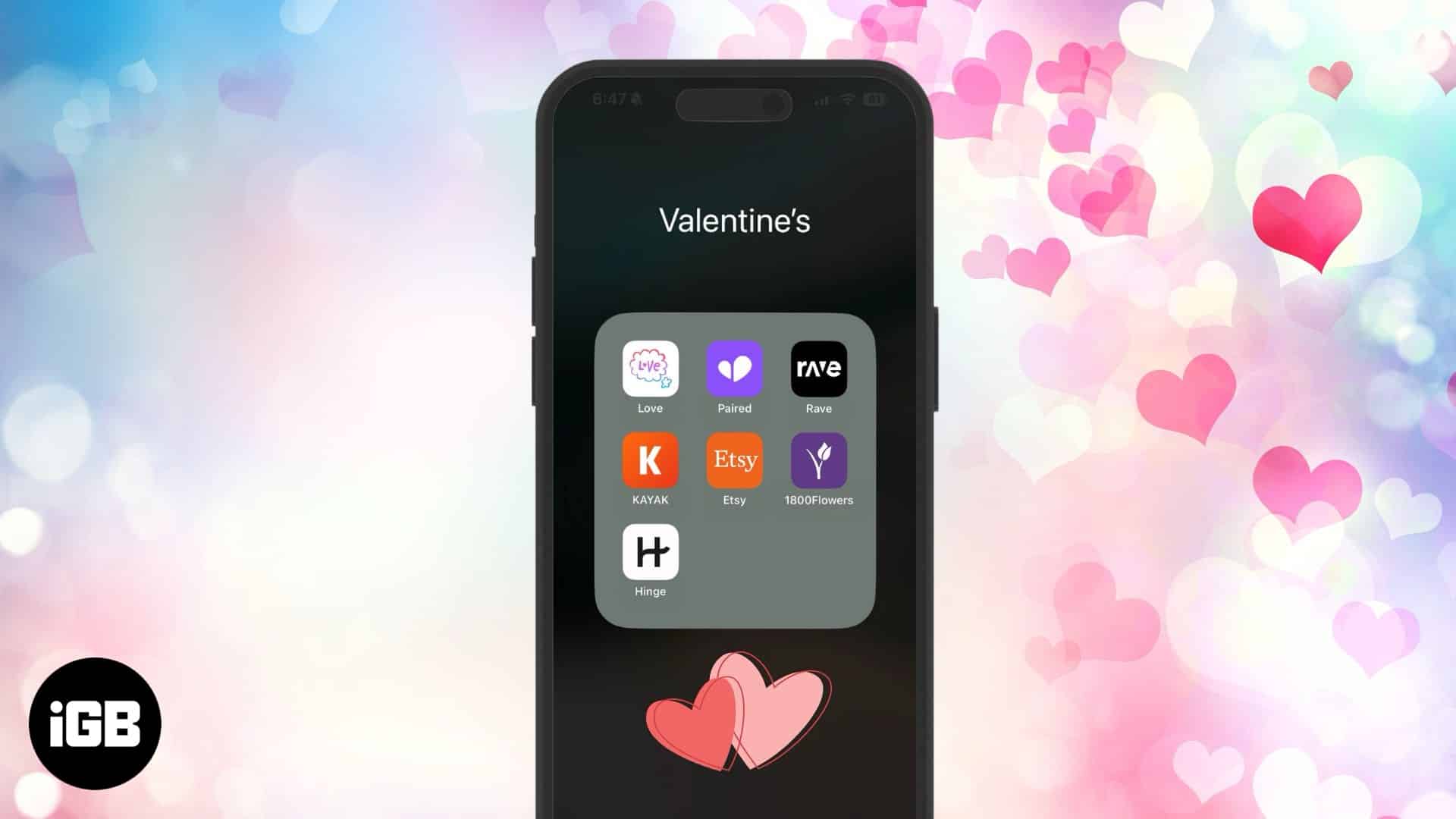 Aplikace na Valentýna pro iPhone