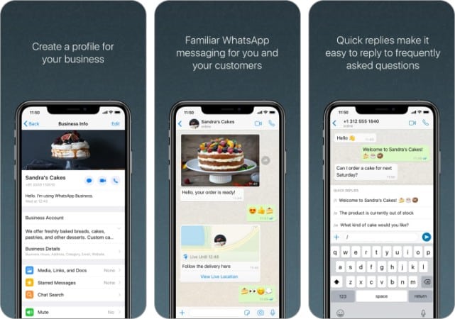 WhatsApp Business Digital Marketing App for iPhone