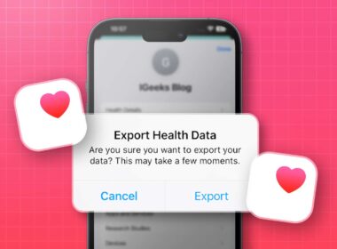 Export health data from your iphone